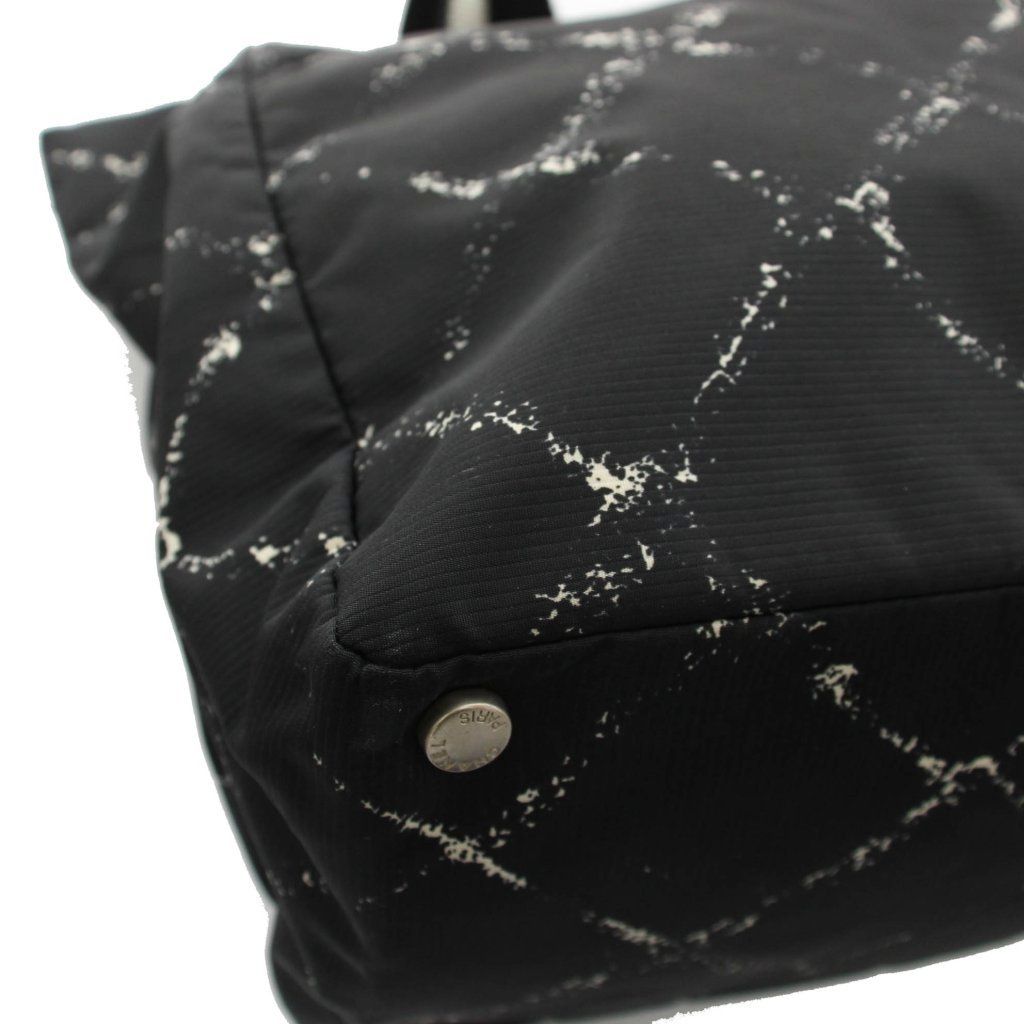 Chanel Vintage Travel Line Tote Black YM — view 7