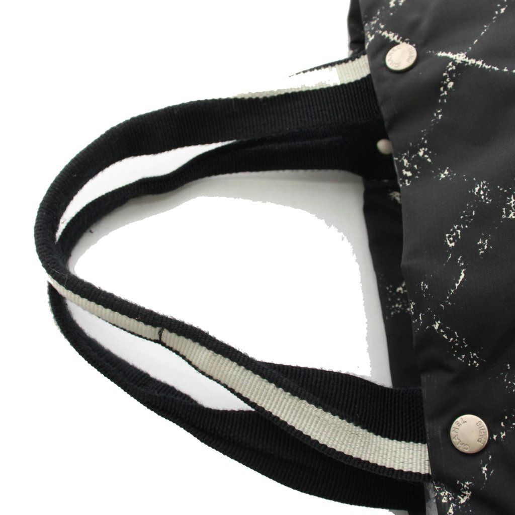 Chanel Vintage Travel Line Tote Black YM — view 8