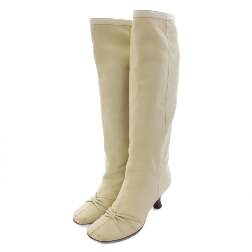 Louis Vuitton Long Boots Leather 36 Beige — view 2