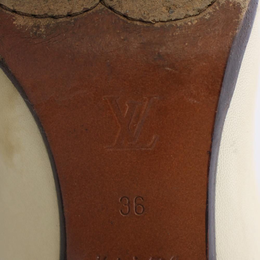 Louis Vuitton Long Boots Leather 36 Beige — view 5