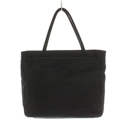 Prada Tote Nylon Triangle Logo Black KU