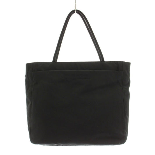 Prada Tote Nylon Triangle Logo Black KU