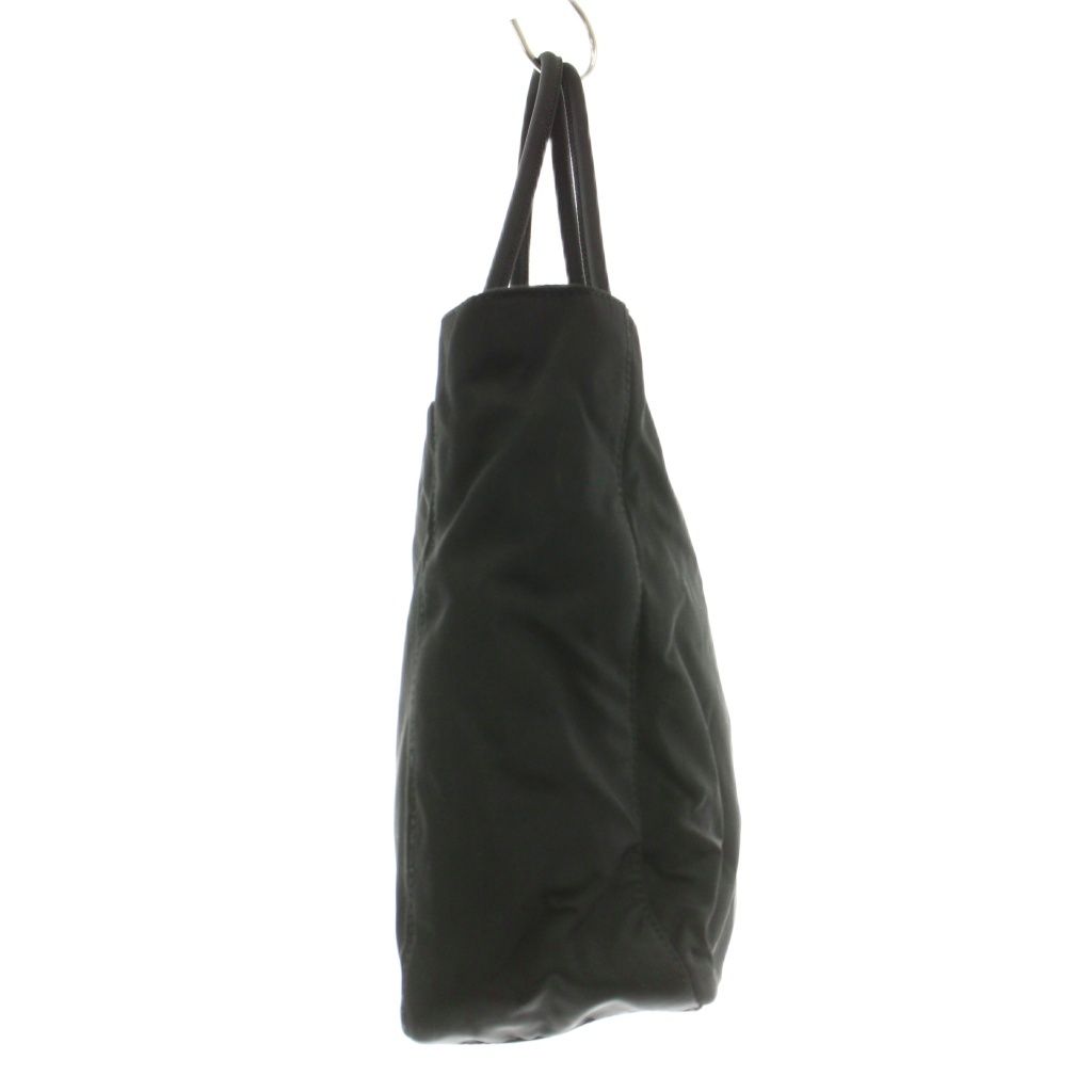 Prada Tote Nylon Triangle Logo Black KU — view 2