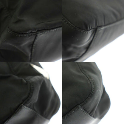 Prada Tote Nylon Triangle Logo Black KU — view 8