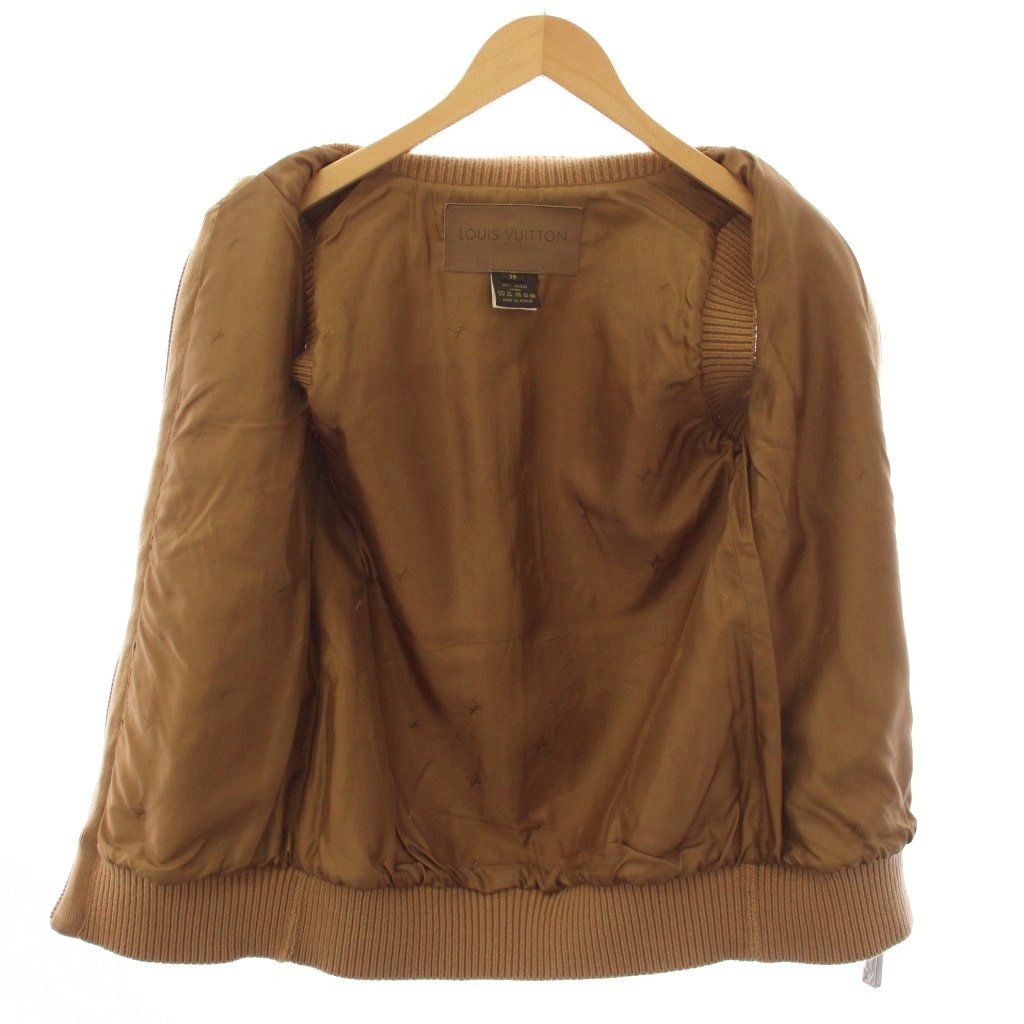 Louis Vuitton Boa Vest Jacket Zip Up 36 Brown — view 4