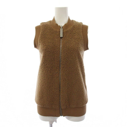 Louis Vuitton Boa Vest Jacket Zip Up 36 Brown