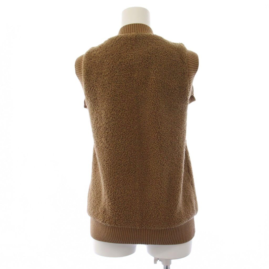 Louis Vuitton Boa Vest Jacket Zip Up 36 Brown — view 3