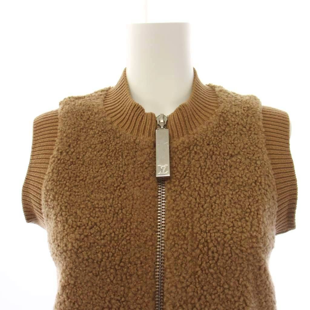 Louis Vuitton Boa Vest Jacket Zip Up 36 Brown — view 6