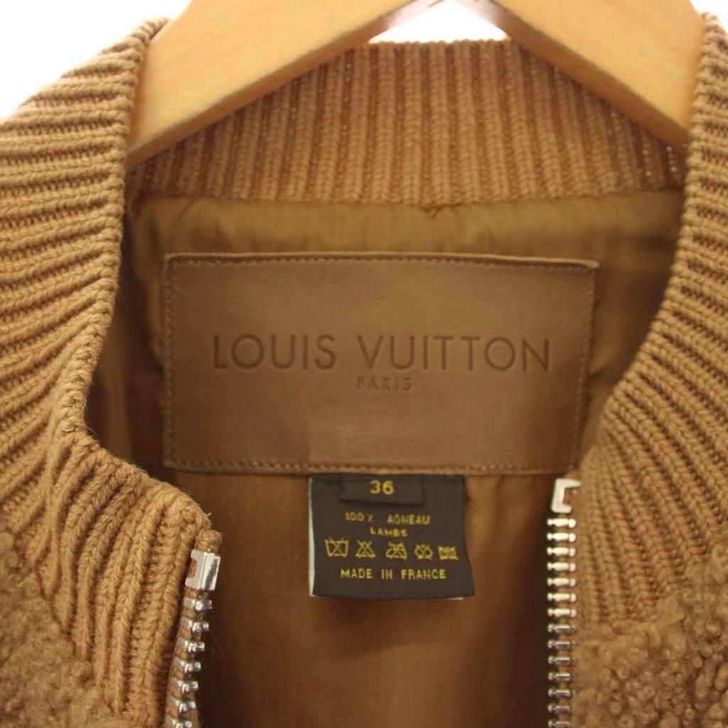 Louis Vuitton Boa Vest Jacket Zip Up 36 Brown — view 5