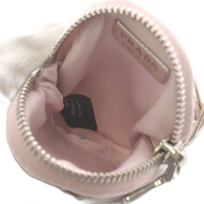 Prada Triangle Logo Shoulder Bag Nylon Pink — view 6