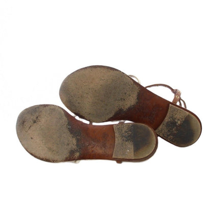 Louis Vuitton Monogram Flower Sandals Flat 36 Brown — view 6