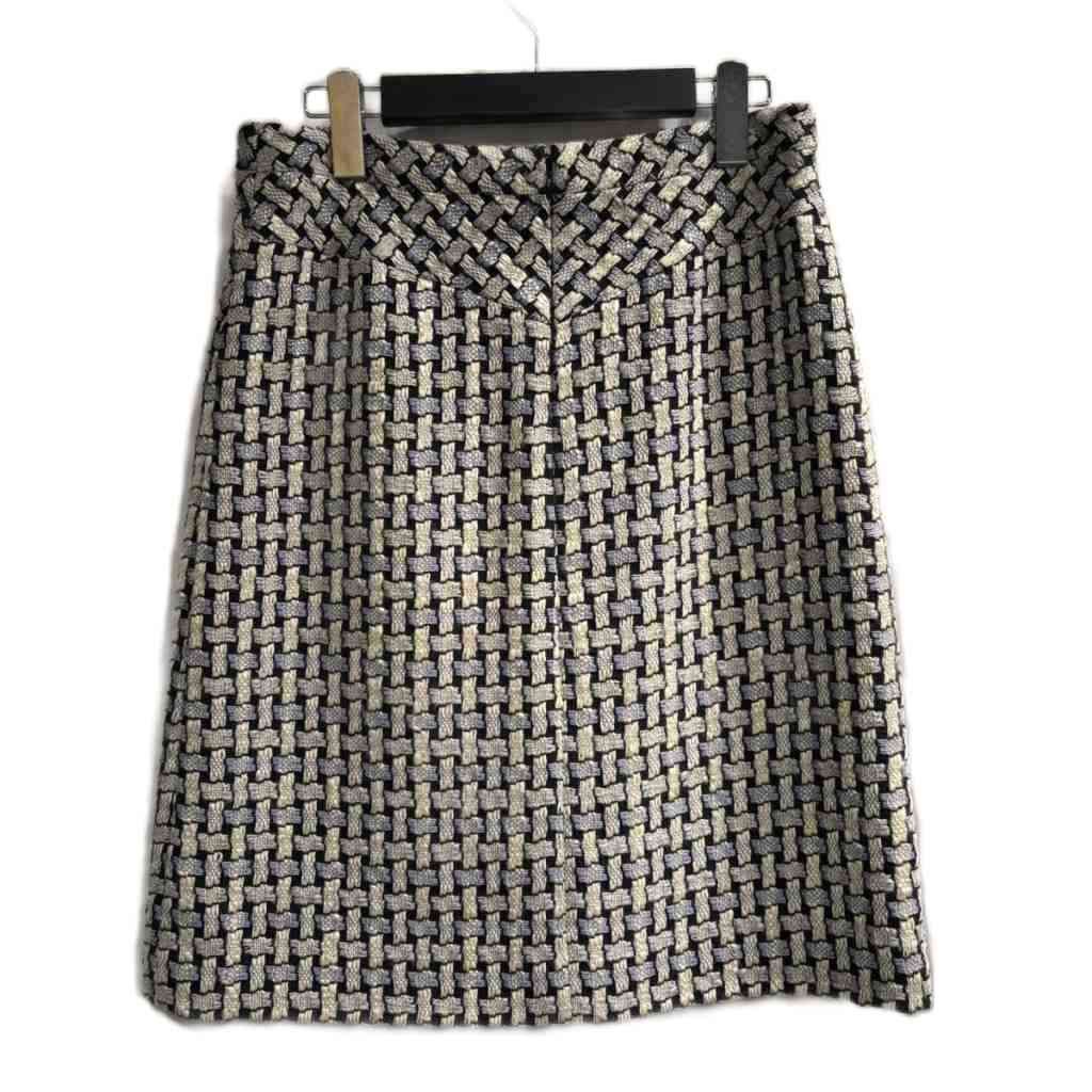 Chanel Tweed Skirt Beige — view 2