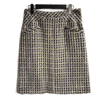 Chanel Tweed Skirt Beige