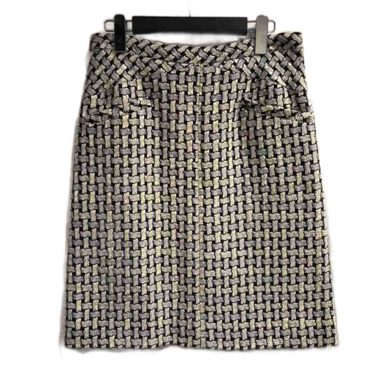 Chanel Tweed Skirt Beige