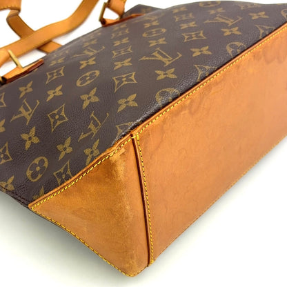 Louis Vuitton Cabas Piano Monogram Leather Brown Tote Gold — view 6