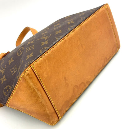 Louis Vuitton Cabas Piano Monogram Leather Brown Tote Gold — view 5