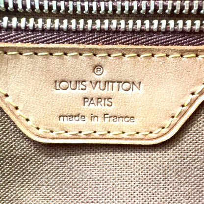 Louis Vuitton Cabas Piano Monogram Leather Brown Tote Gold — view 4