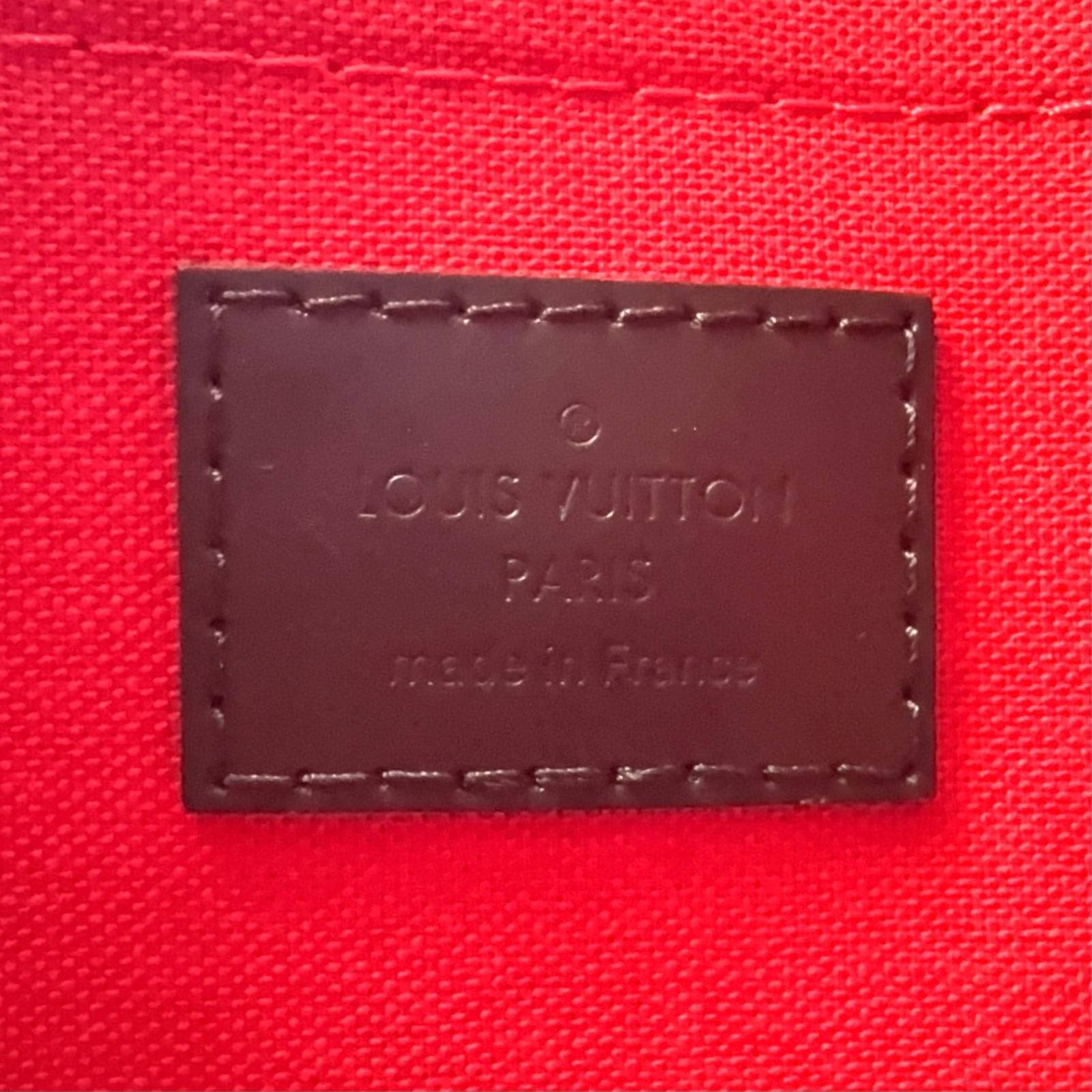 Louis Vuitton Duomo Damier Leather Brown Shoulder Bag Gold — view 4