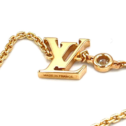 Louis Vuitton Pendentif Idyll Blossom LV Diamond Clear Pink Gold Necklace — view 4
