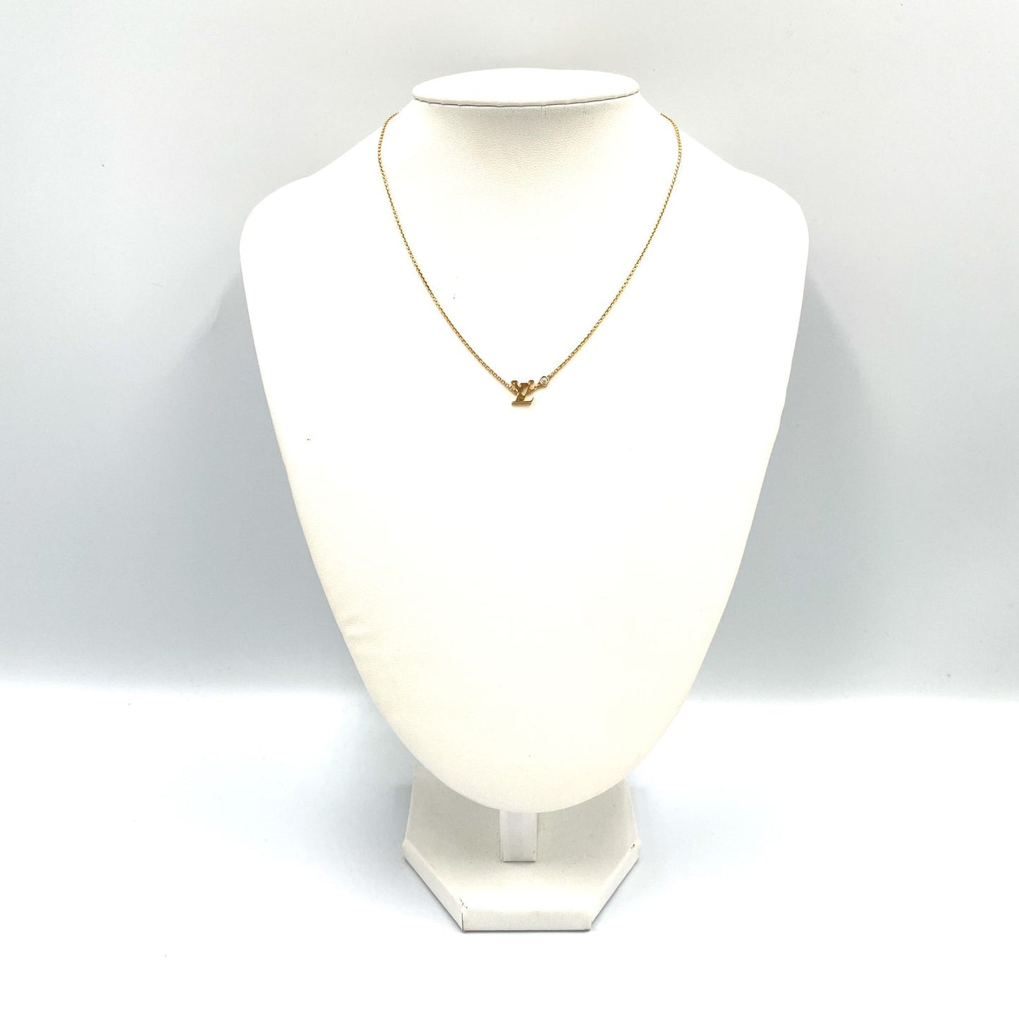 Louis Vuitton Pendentif Idyll Blossom LV Diamond Clear Pink Gold Necklace — view 7