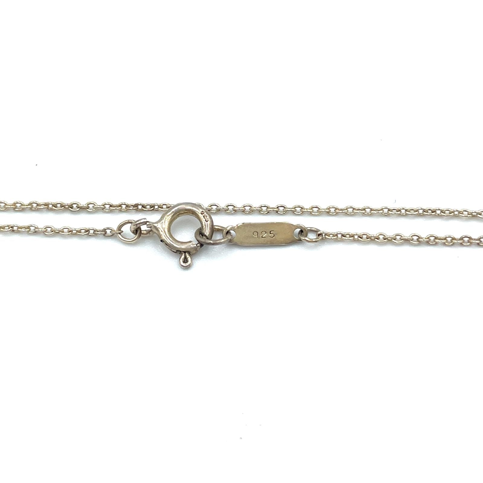 Tiffany & Co Atlas Open Medallion Silver Necklace — view 5