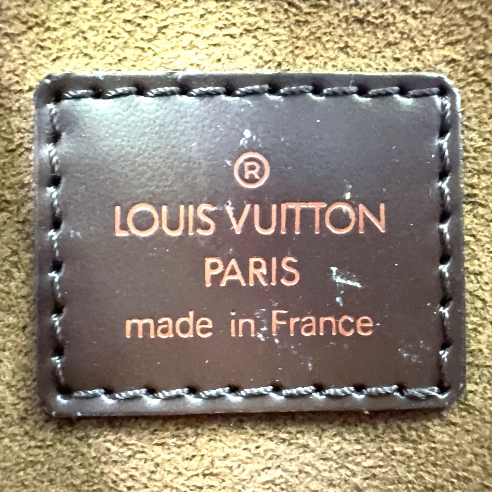 Louis Vuitton Damier Saint Ebene Second Leather Brown Clutch Gold — view 4