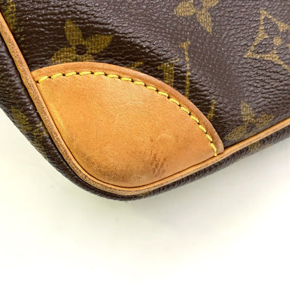 Louis Vuitton Danube Monogram Leather Brown Shoulder Bag Gold — view 6