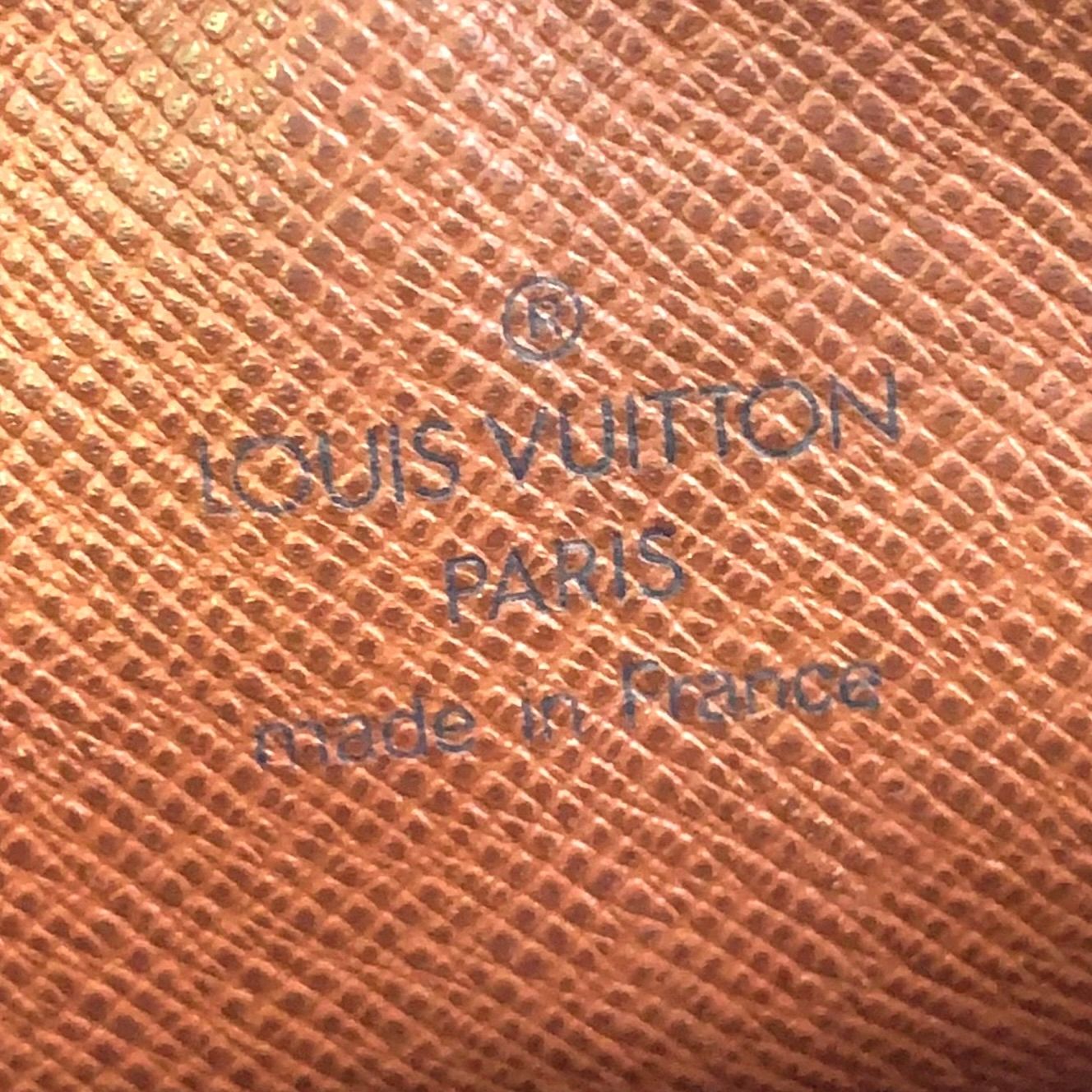 Louis Vuitton Danube Monogram Leather Brown Shoulder Bag Gold — view 4