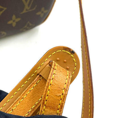 Louis Vuitton Blois Monogram Leather Brown Shoulder Bag Gold — view 7