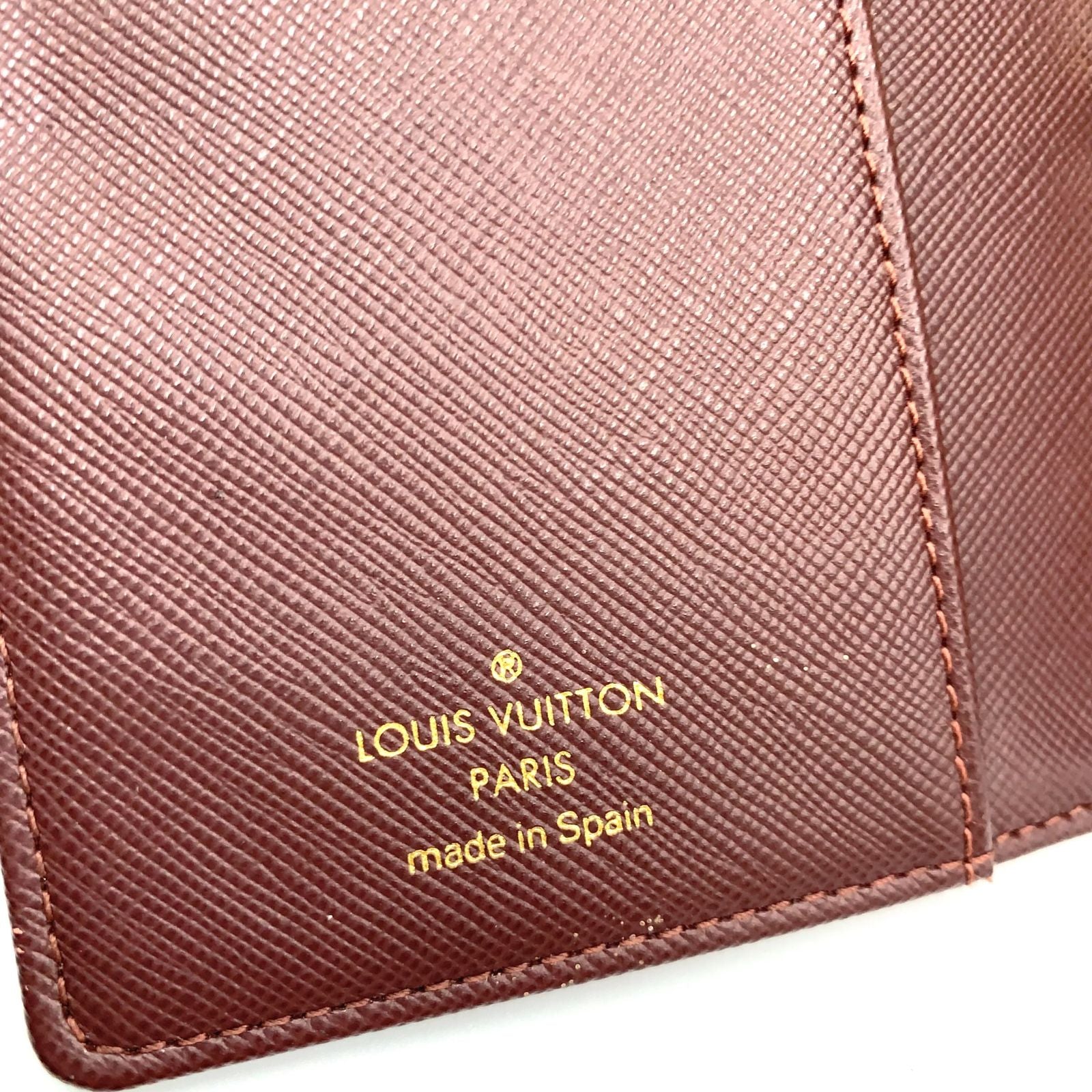 Louis Vuitton Monogram Mini Agenda PM Canvas Red Notebook Cover Gold — view 4