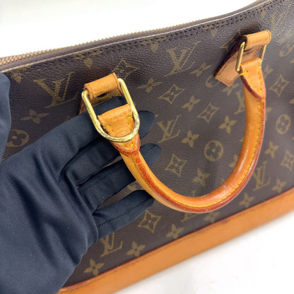Louis Vuitton Alma PM Monogram Leather Brown Light Handbag Gold — view 7