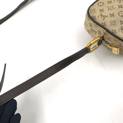 Louis Vuitton Juliette MM Monogram Mini Khaki Leather Canvas Beige Dark Brown — view 6