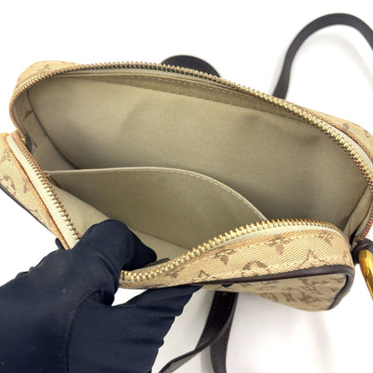 Louis Vuitton Juliette MM Monogram Mini Khaki Leather Canvas Beige Dark Brown — view 8