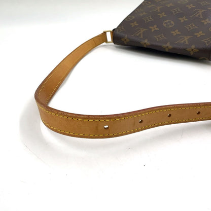 Louis Vuitton Musette Salsa Long Strap Monogram Leather Brown Shoulder Bag Gold — view 6