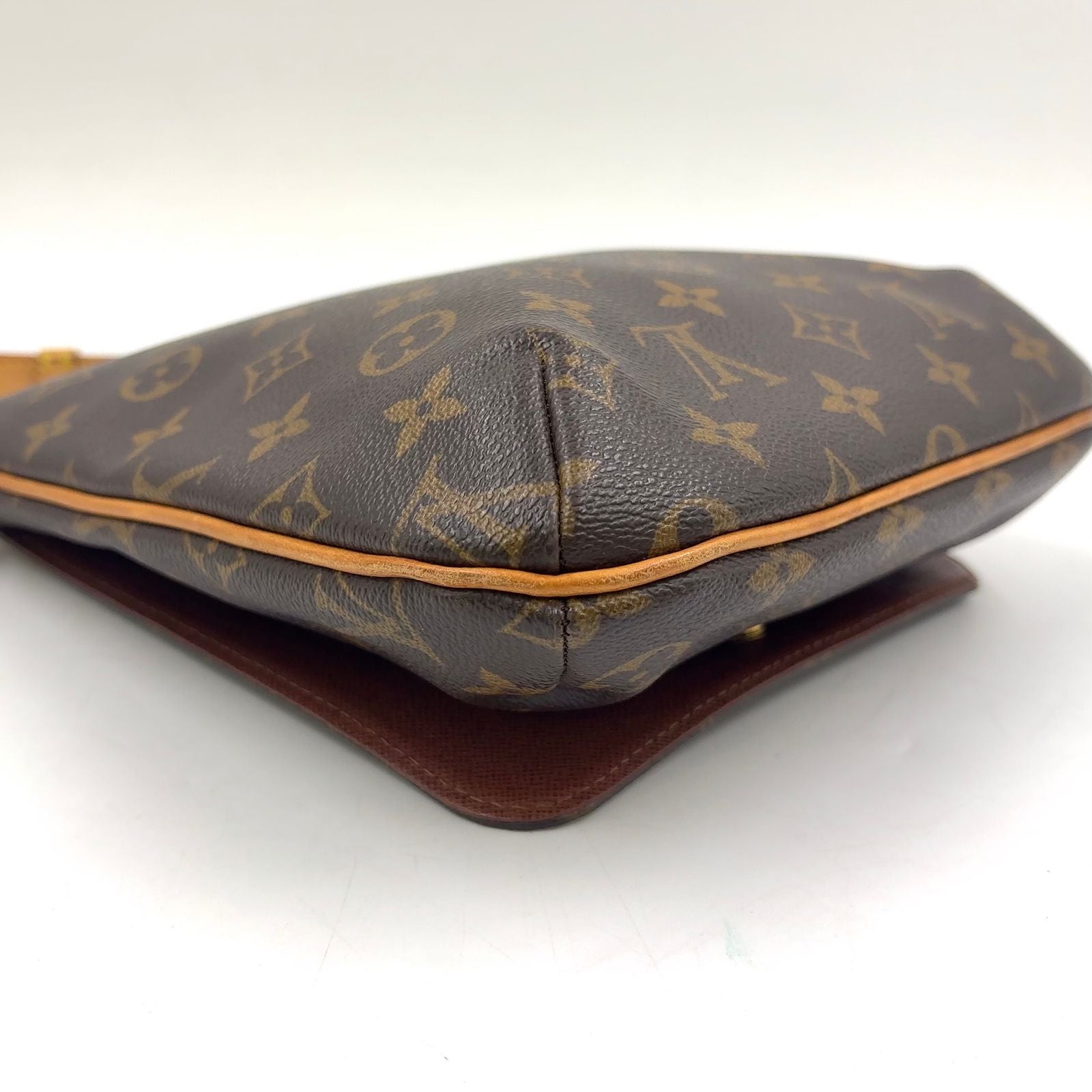 Louis Vuitton Musette Salsa Long Strap Monogram Leather Brown Shoulder Bag Gold — view 7