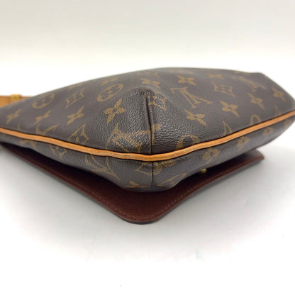 Louis Vuitton Musette Salsa Long Strap Monogram Leather Brown Shoulder Bag Gold — view 7