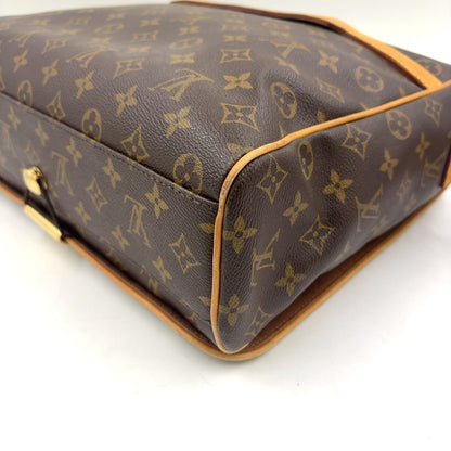 Louis Vuitton Aves Monogram Leather Brown Shoulder Bag Gold — view 6