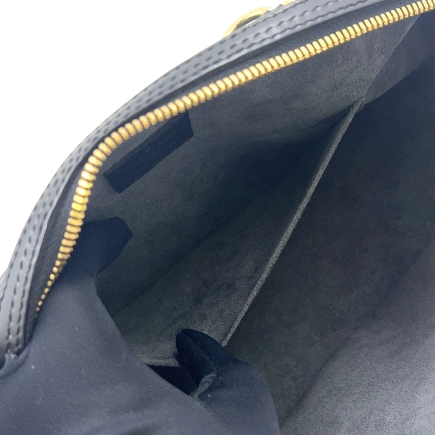 Louis Vuitton Jasmine Epi Noir Leather Black Handbag Gold — view 5