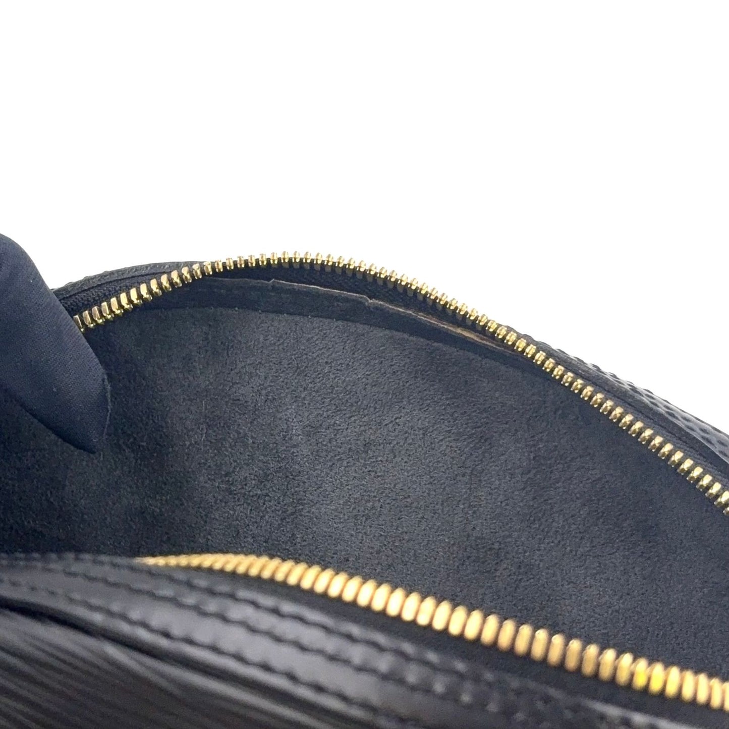 Louis Vuitton Jasmine Epi Noir Leather Black Handbag Gold — view 6