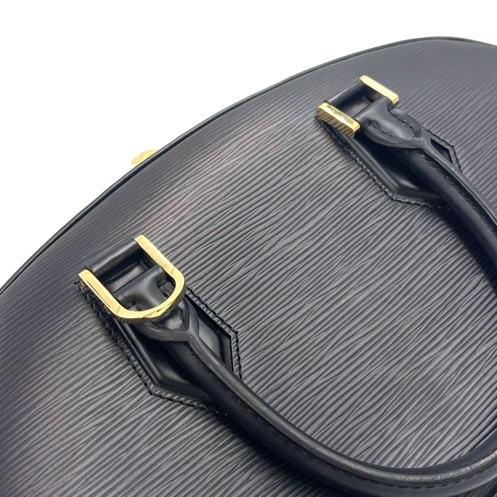 Louis Vuitton Jasmine Epi Noir Leather Black Handbag Gold — view 7