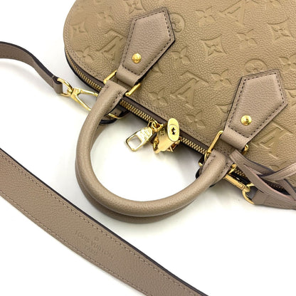 Louis Vuitton Neo Alma PM Monogram Empreinte Leather Gray Beige Handbag Gold — view 8