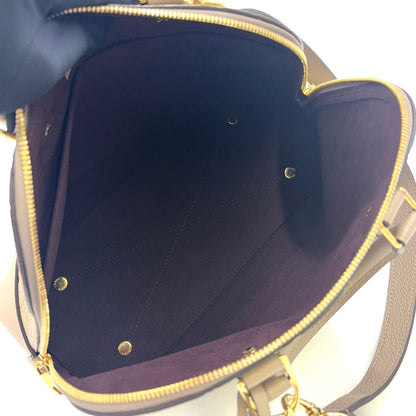 Louis Vuitton Neo Alma PM Monogram Empreinte Leather Gray Beige Handbag Gold — view 3