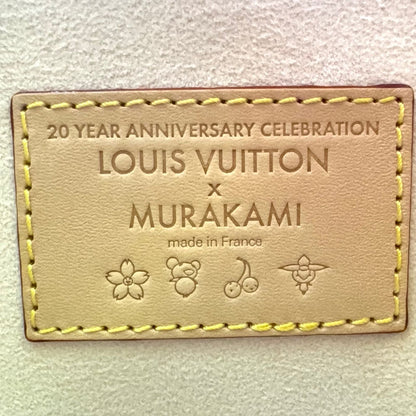 Louis Vuitton LV Takashi Murakami Carryall PM Monogram Multicolor Leather White — view 4