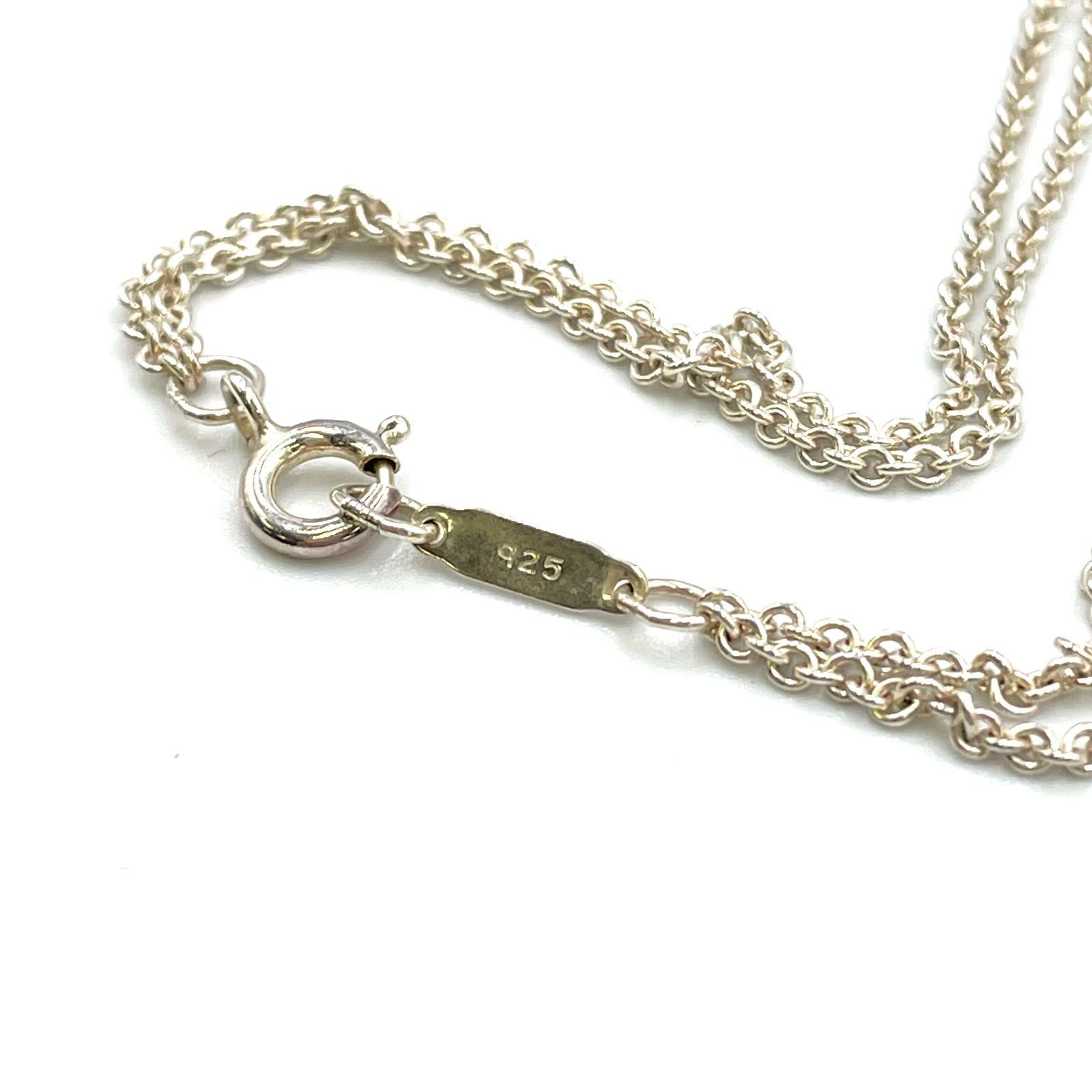 Tiffany & Co Infinity Double Chain Silver Necklace — view 5