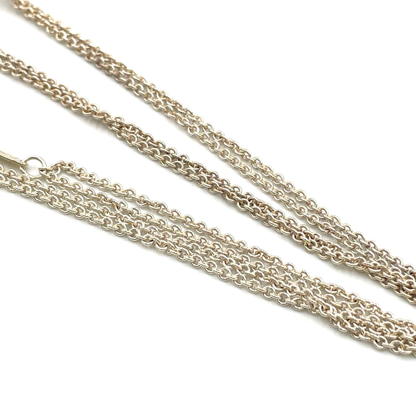 Tiffany & Co Infinity Double Chain Silver Necklace — view 6