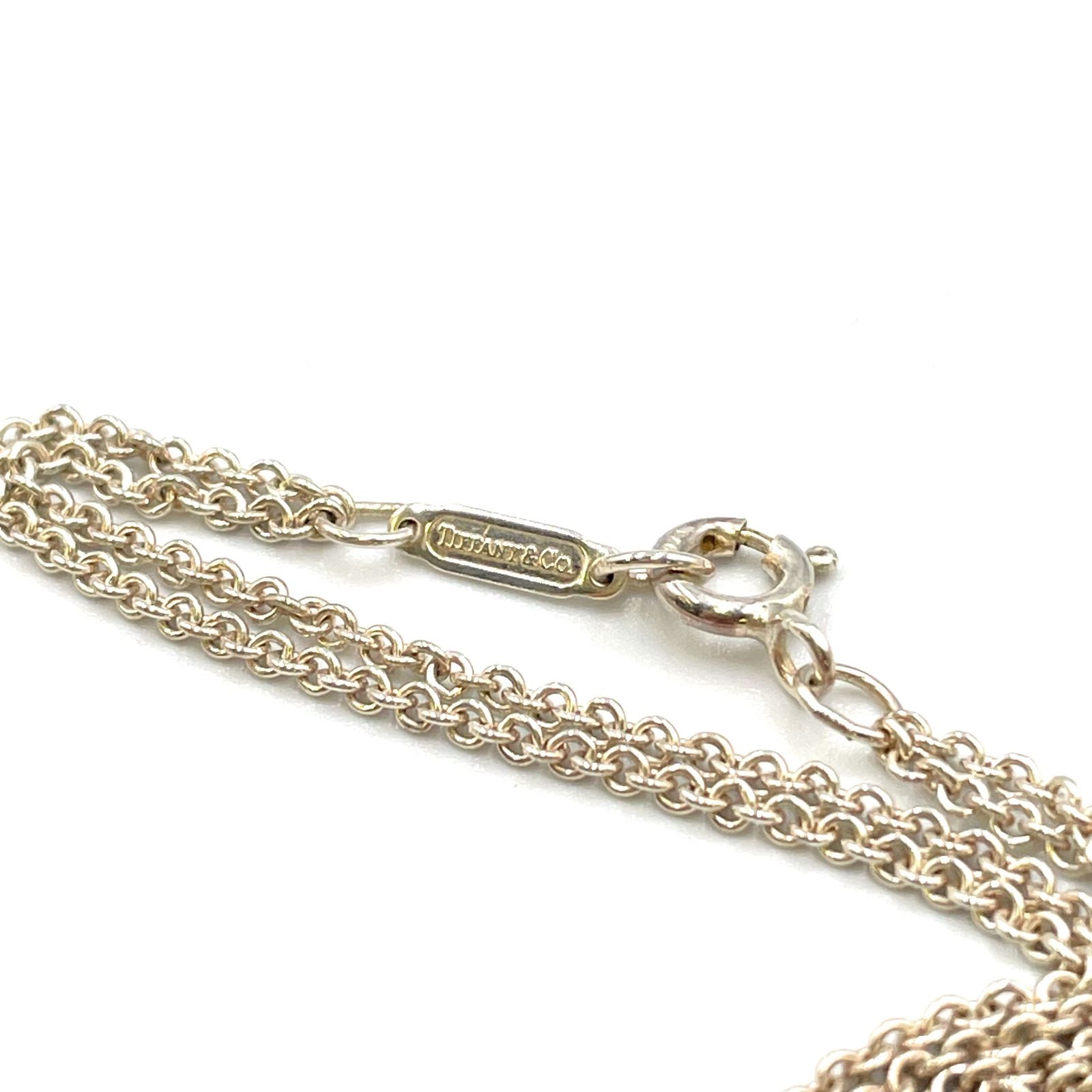 Tiffany & Co Infinity Double Chain Silver Necklace — view 4