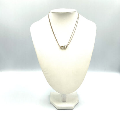 Tiffany & Co Infinity Double Chain Silver Necklace — view 9