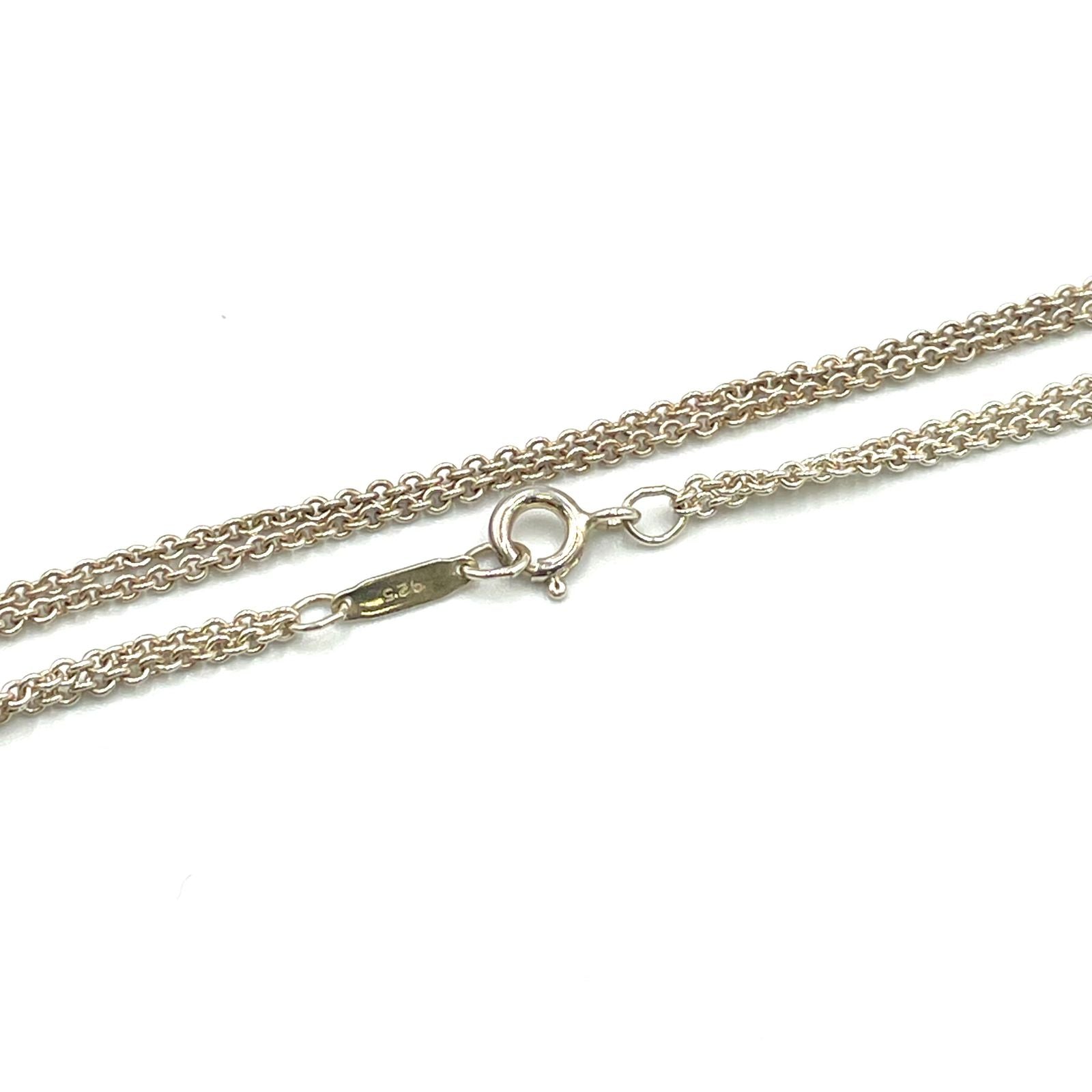 Tiffany & Co Infinity Double Chain Silver Necklace — view 7