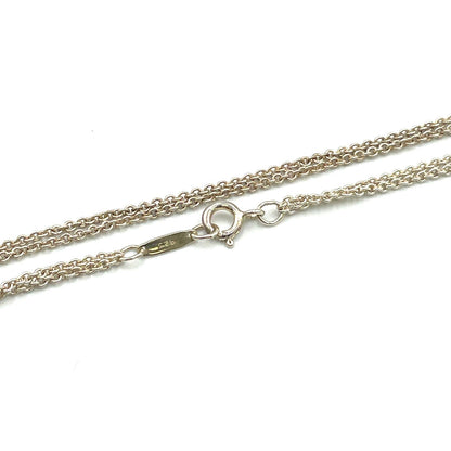 Tiffany & Co Infinity Double Chain Silver Necklace — view 7