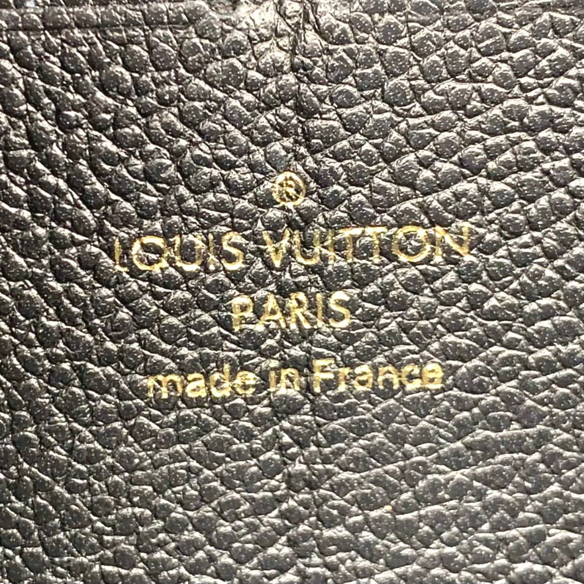 Louis Vuitton Zippy Wallet Monogram Empreinte Noir Leather Black Round Gold — view 4